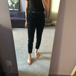 Velvet-like leggings